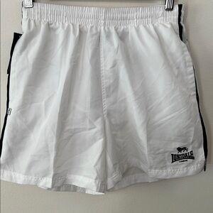 NWT M Lonsdale White Athletic Shorts with Lightweight Design